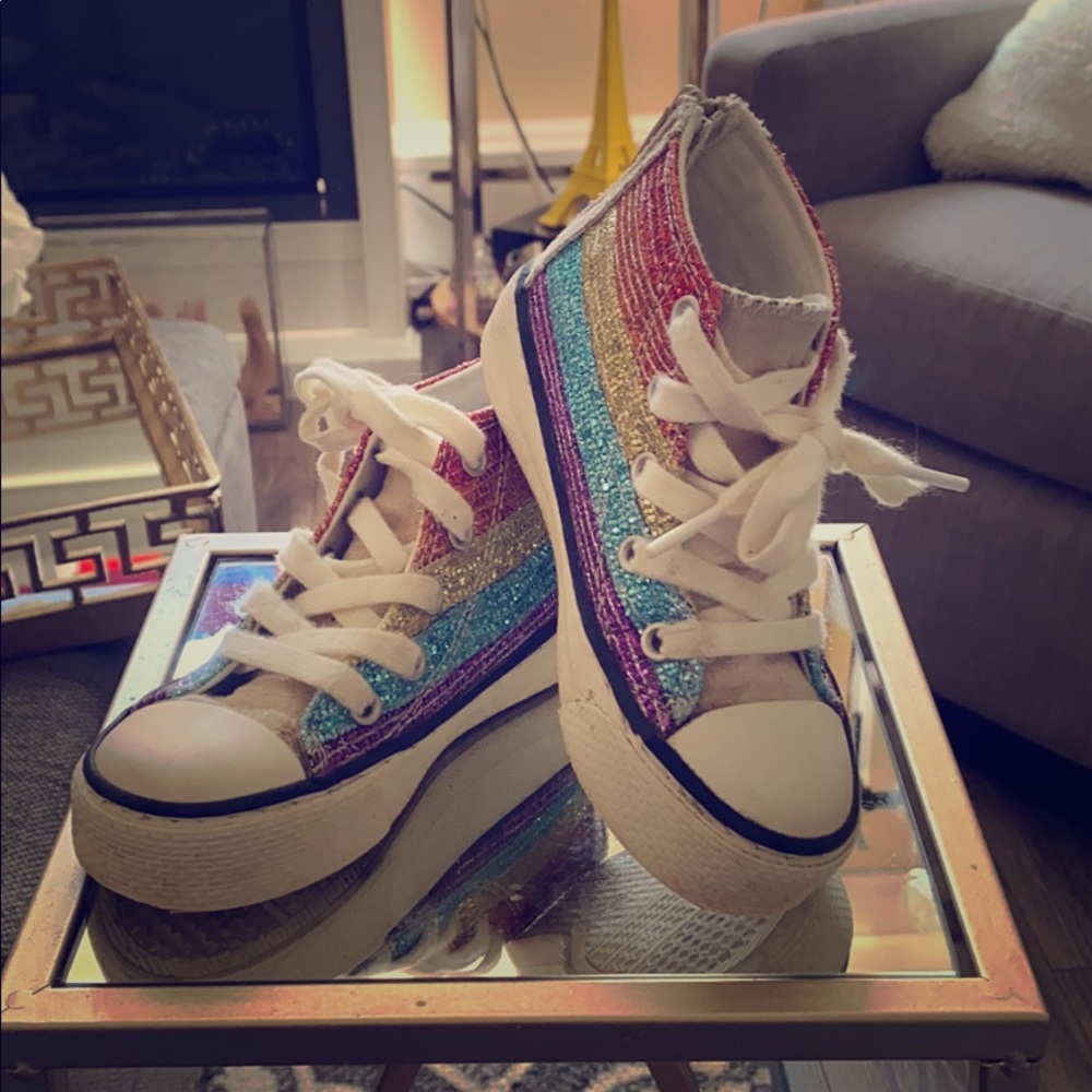 Multicolor rainbow sneakers